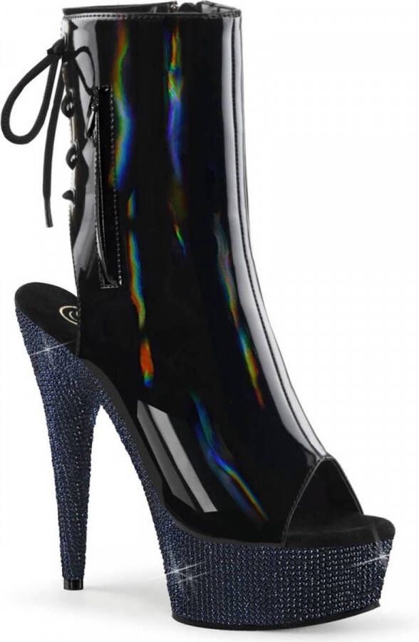 Pleaser Plateau Laarzen 40 Shoes BEJEWELED 1018DM 6 Zwart - Foto 1