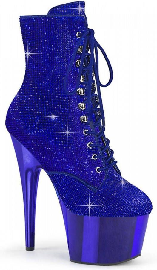 Pleaser Plateau Laarzen 37 Shoes ADORE 1020CHRS Blauw