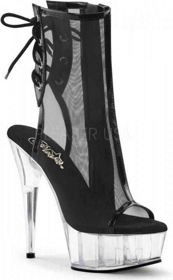 Pleaser Plateau Laarzen 38 Shoes DELIGHT 1018MSH Zwart