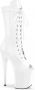 Pleaser Plateau Laarzen 38 Shoes FLAMINGO 1051 Paaldans schoenen Wit - Thumbnail 1