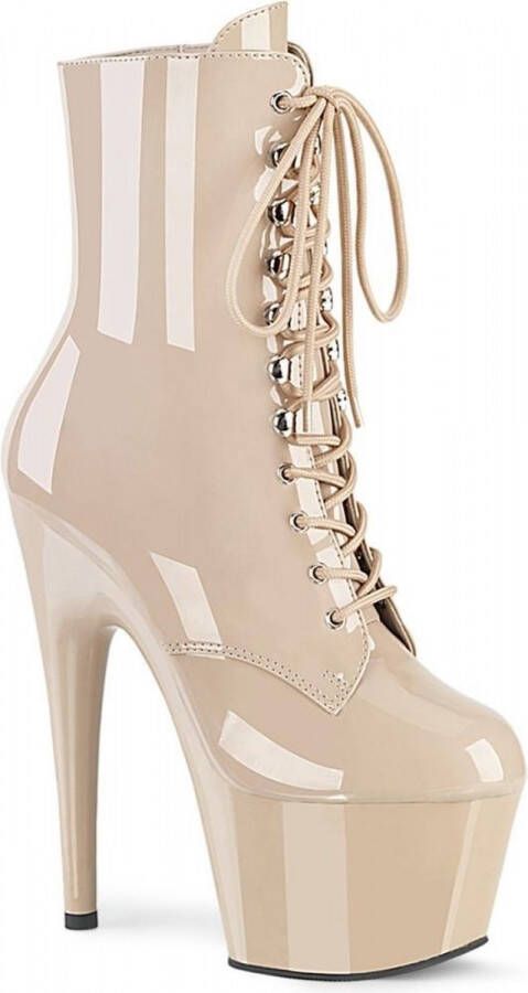 Pleaser Plateau Laarzen 41 Shoes ADORE 1020 Beige