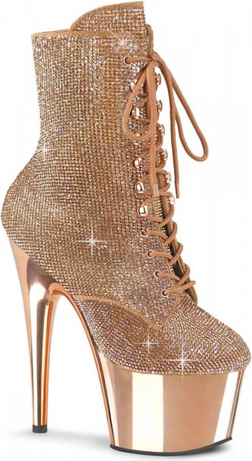 Pleaser ADORE-1020CHRS Plateau Laarzen 35 Shoes Champagne