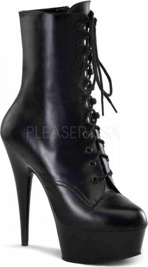 Pleaser Plateau Laarzen 44 Shoes DELIGHT 1020 Zwart