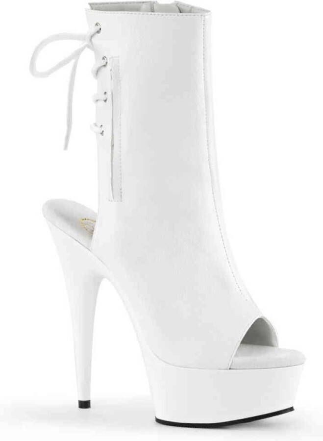 Pleaser Plateau Laarzen 41 Shoes DELIGHT 1018 Wit - Foto 1