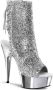 Pleaser DELIGHT-1018G Plateau Laarzen 42 Shoes Zilverkleurig - Thumbnail 1