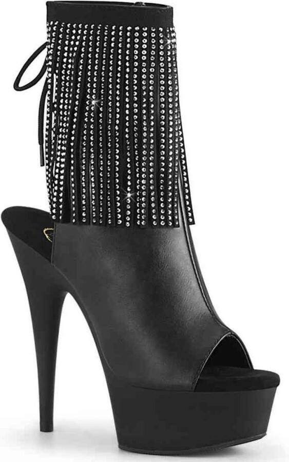 Pleaser Plateau Laarzen 42 Shoes DELIGHT 1018RSF Zwart - Foto 5