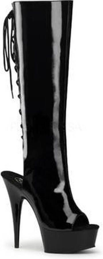 Pleaser Plateau Laarzen 41 Shoes DELIGHT 2018 Zwart - Foto 3