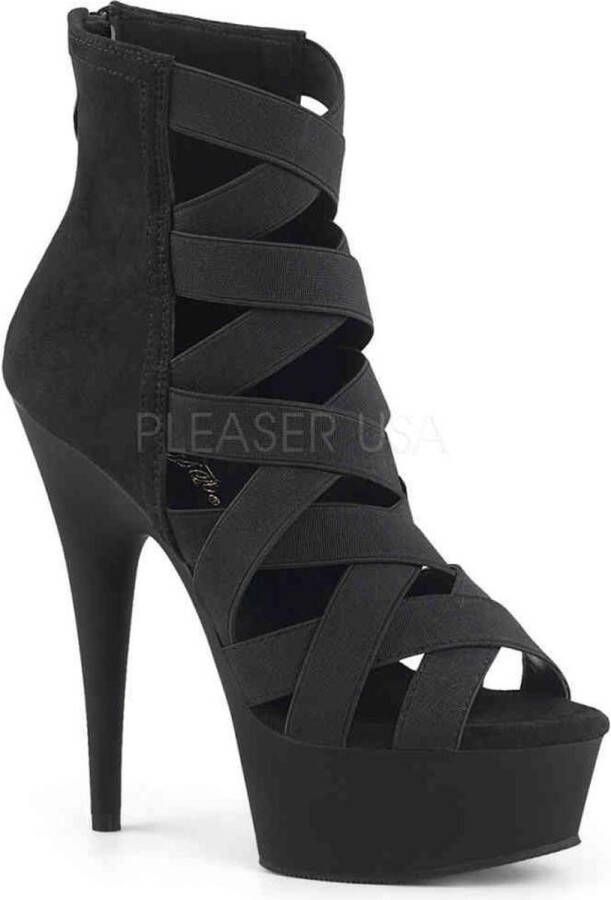 Pleaser DELIGHT-600-24 Plateau Laarzen 44 Shoes Zwart - Foto 3