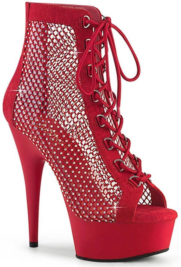 Pleaser Plateau Laarzen 37 Shoes DELIGHT 600 33RM Rood - Foto 5