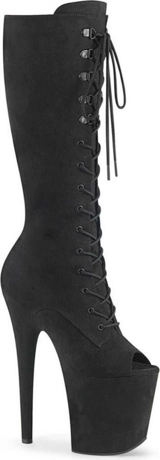 Pleaser Plateau Laarzen 37 Shoes FLAMINGO 2051FS Paaldans schoenen Zwart - Foto 1