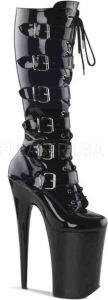 Pleaser = | INFINITY 2049 | 9 Heel 5 1 4 PF Front Lace Up Knee Boot