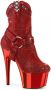 Pleaser Plateau Laarzen Paaldans schoenen 39 Shoes ADORE 1029CHRS Rood - Thumbnail 1