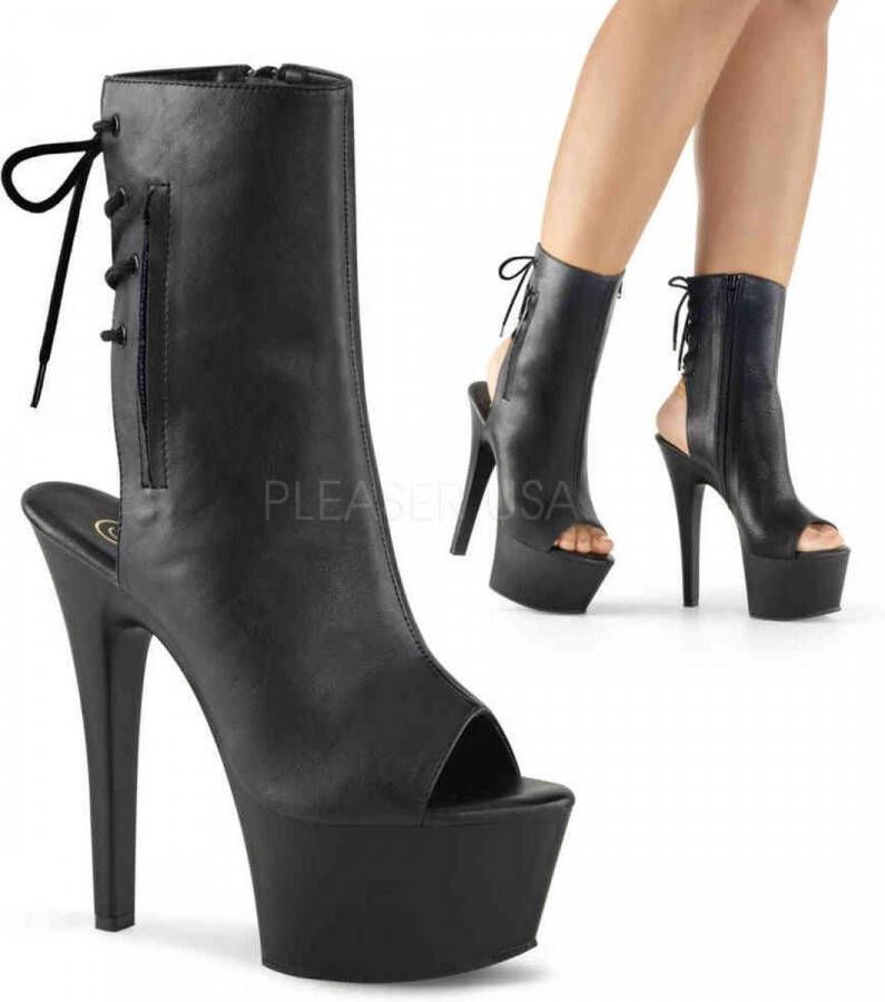 Pleaser Plateau Laarzen Paaldans schoenen 35 Shoes ASPIRE 1018 Paaldans schoenen Zwart