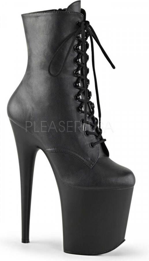 Pleaser Plateau Laarzen Paaldans schoenen 35 Shoes Flamingo 1020 Paaldans schoenen Zwart