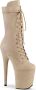 Pleaser Plateau Laarzen Paaldans schoenen 36 Shoes FLAMINGO 1050FS Paaldans schoenen Beige - Thumbnail 3