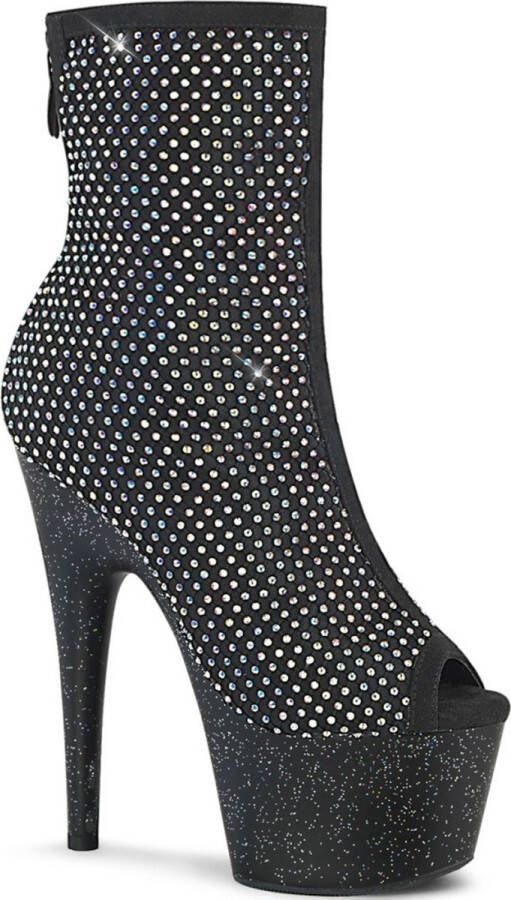 pleaser Plateau Laarzen Paaldans schoenen 36 Shoes ADORE 1031GM Paaldans schoenen Zwart