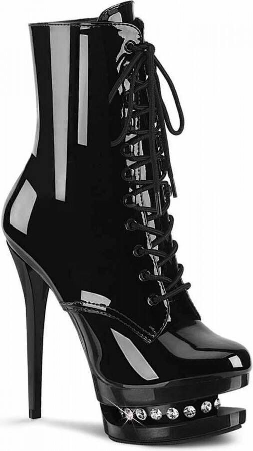 Pleaser Plateau Laarzen Paaldans schoenen 36 Shoes BLONDIE R 1020 Paaldans schoenen Zwart