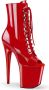 Pleaser Plateau Laarzen Paaldans schoenen 42 Shoes FLAMINGO 1021 Paaldans schoenen Rood - Thumbnail 1