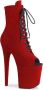 Pleaser Plateau Laarzen Paaldans schoenen 37 Shoes FLAMINGO 1021FS Paaldans schoenen Rood - Thumbnail 1