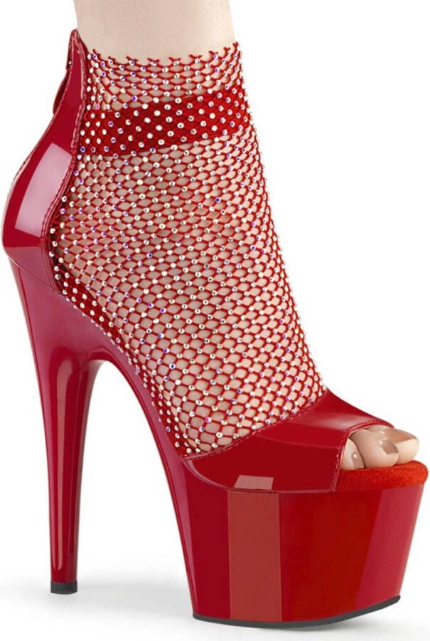 Pleaser ADORE-765RM Plateau Laarzen Paaldans schoenen Paaldans schoenen 37 Shoes Rood
