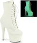 Pleaser Plateau Laarzen Paaldans schoenen 37 Shoes ADORE 1020GD Paaldans schoenen Wit - Thumbnail 8