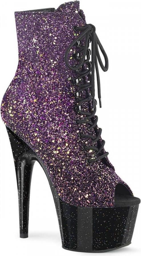 Pleaser Plateau Laarzen Paaldans schoenen 38 Shoes ADORE 1021OMBG Paaldans schoenen Paars Zwart