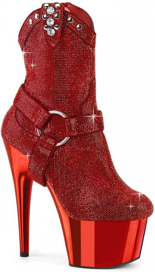 Pleaser ADORE-1029CHRS Plateau Laarzen Paaldans schoenen 38 Shoes Rood