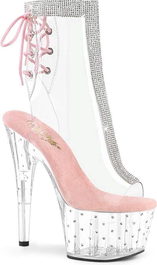 Pleaser Plateau Laarzen Paaldans schoenen 38 Shoes STARDUST 1018C 2RS Paaldans schoenen Wit