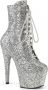 Pleaser Plateau Laarzen Paaldans schoenen 40 Shoes ADORE 1020GWR Zilverkleurig - Thumbnail 2