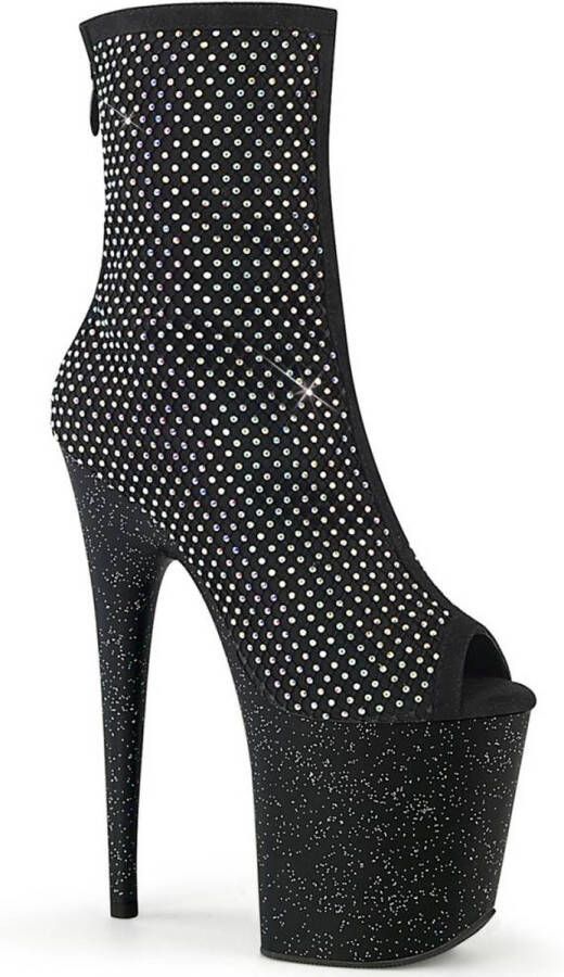 Pleaser Plateau Laarzen Paaldans schoenen 39 Shoes FLAMINGO 1031GM Zwart