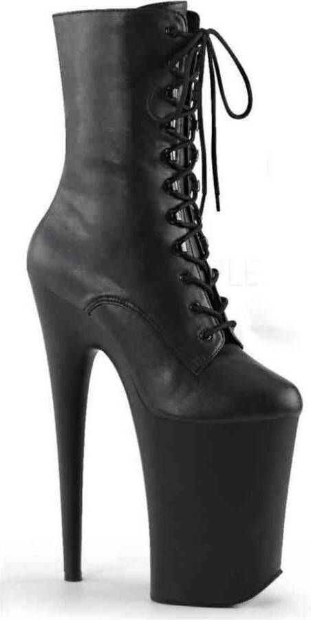 Pleaser Plateau Laarzen Paaldans schoenen 39 Shoes INFINITY 1020 Paaldans schoenen Zwart