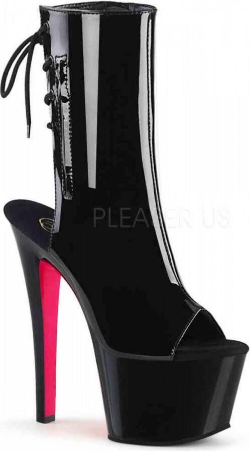 Pleaser Plateau Laarzen Paaldans schoenen 39 Shoes SKY 1018TT Paaldans schoenen Zwart Roze