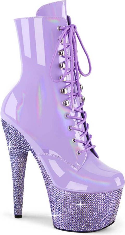 Pleaser Plateau Laarzen Paaldans schoenen 40 Shoes BEJEWELED 1020 7 Paars