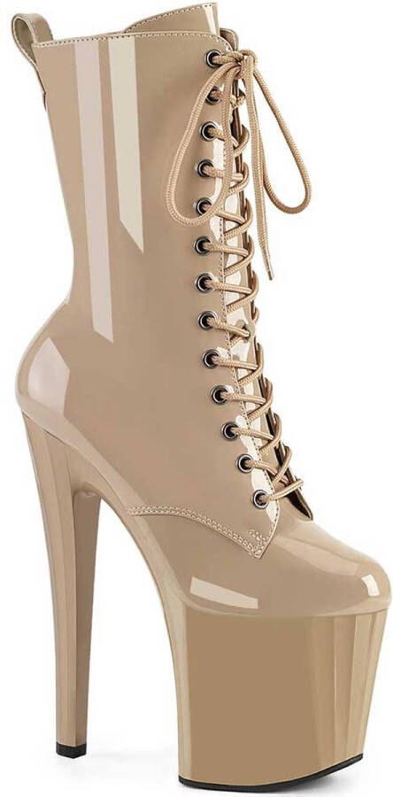 Pleaser . Plateau Laarzen Paaldans schoenen 40 Shoes ENCHANT 1040 beige