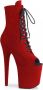 Pleaser Plateau Laarzen Paaldans schoenen 40 Shoes FLAMINGO 1021FS Paaldans schoenen Rood - Thumbnail 1