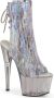 Pleaser Plateau Laarzen Paaldans schoenen 40 shoes ADORE 1018HCT Paaldans schoenen Zilverkleurig - Thumbnail 1