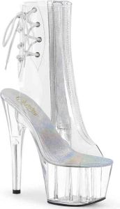 Pleaser Plateau Laarzen Paaldans schoenen 42 Shoes ADORE 1018C Paaldans schoenen Transparant