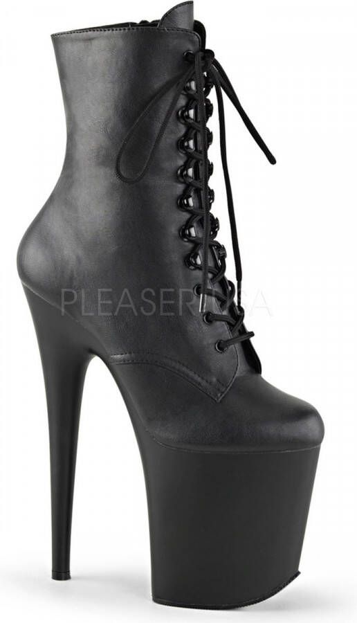 Pleaser Plateau Laarzen Paaldans schoenen 44 Shoes Flamingo 1020 Paaldans schoenen Zwart