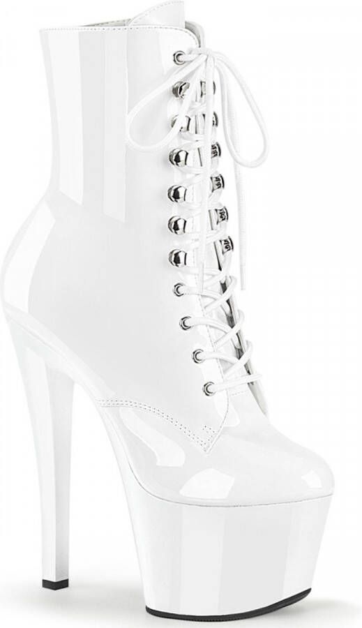 Pleaser Plateau Laarzen Paaldans schoenen 45 Shoes SKY 1020 Wit