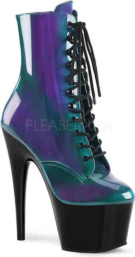 Pleaser ADORE-1020SHG Plateau Laarzen Paaldans schoenen Paaldans schoenen 42 Shoes Paars Groen - Foto 3