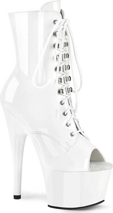 Pleaser ADORE-1021 Plateau Laarzen Paaldans schoenen 35 Shoes Wit