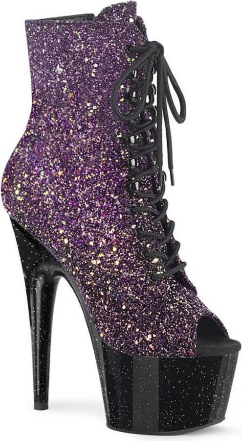 Pleaser Plateau Laarzen Paaldans schoenen 38 Shoes ADORE 1021OMBG Paaldans schoenen Paars Zwart - Foto 1