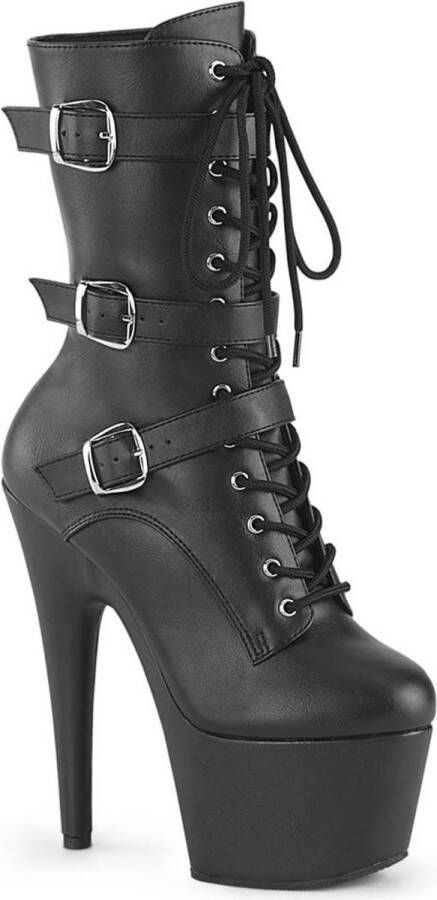 Pleaser ADORE-1043 Plateau Laarzen Paaldans schoenen 39 Shoes Zwart