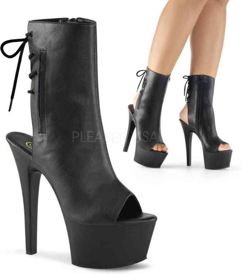 Pleaser Plateau Laarzen Paaldans schoenen 35 Shoes ASPIRE 1018 Paaldans schoenen Zwart - Foto 1