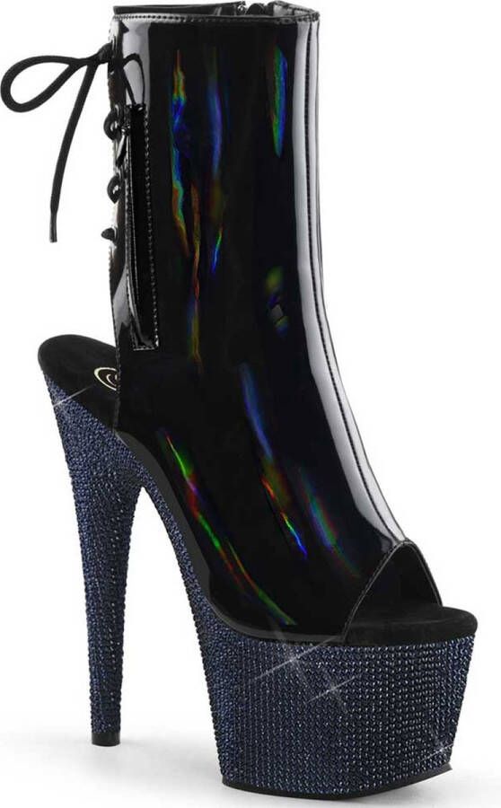 Pleaser Plateau Laarzen Paaldans schoenen 40 Shoes BEJEWELED 1018DM 7 Zwart - Foto 1