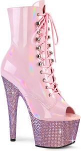 Pleaser Plateau Laarzen Paaldans schoenen BEJEWELED-1021-7 Roze