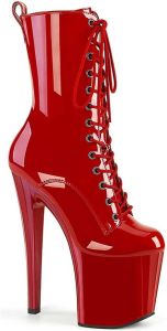 Pleaser Plateau Laarzen Paaldans schoenen ENCHANT-1040 Rood