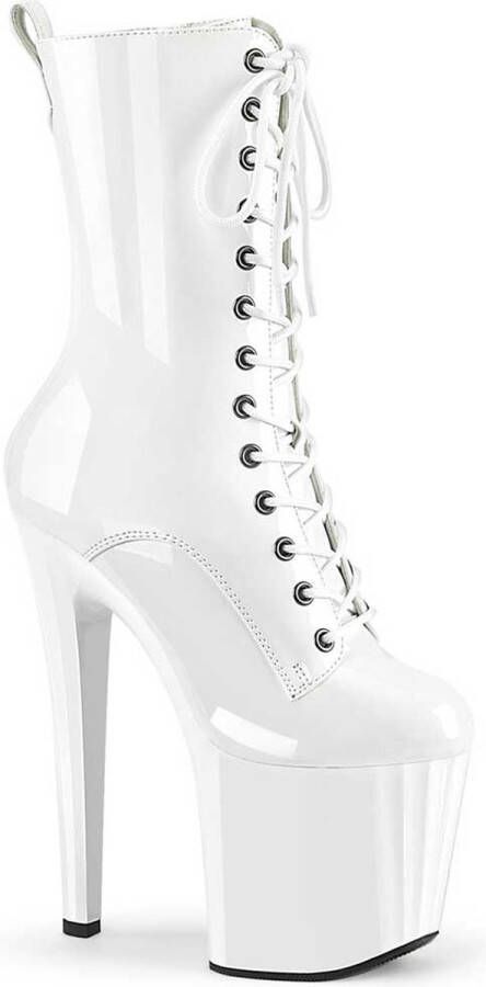 Pleaser ENCHANT-1040 Plateau Laarzen Paaldans schoenen 40 Shoes Wit