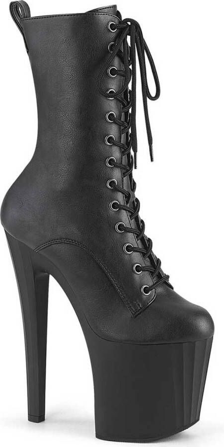 pleaser Plateau Laarzen Paaldans schoenen ENCHANT-1040 Zwart