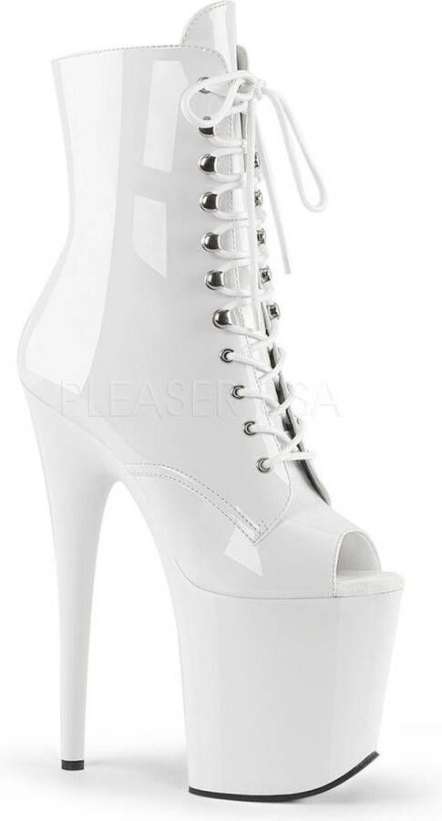 Pleaser Plateau Laarzen Paaldans schoenen 37 Shoes FLAMINGO 1021 Paaldans schoenen Wit - Foto 1